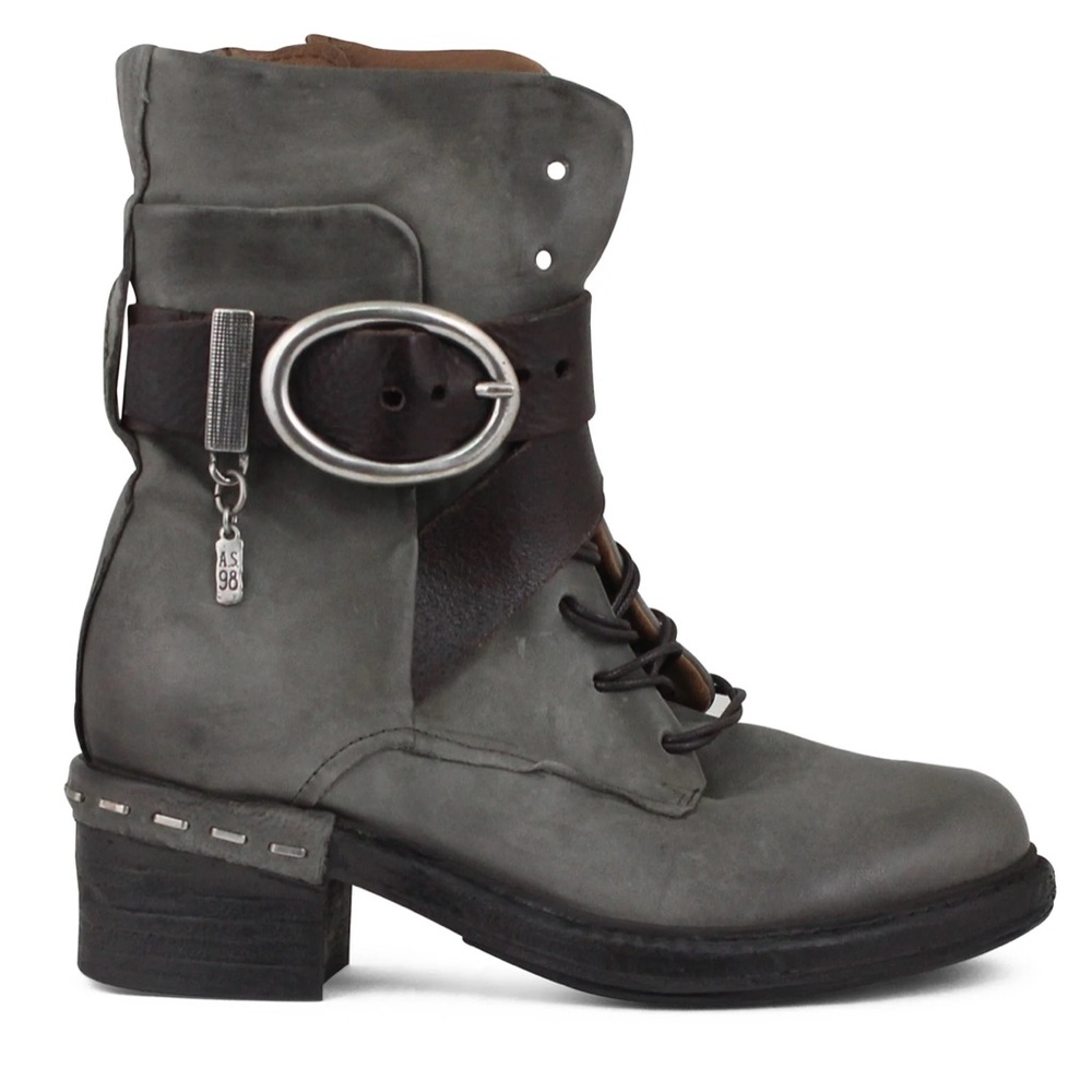 A.S.98 Newhall Combat Boot In Ash Grey Size EU 38